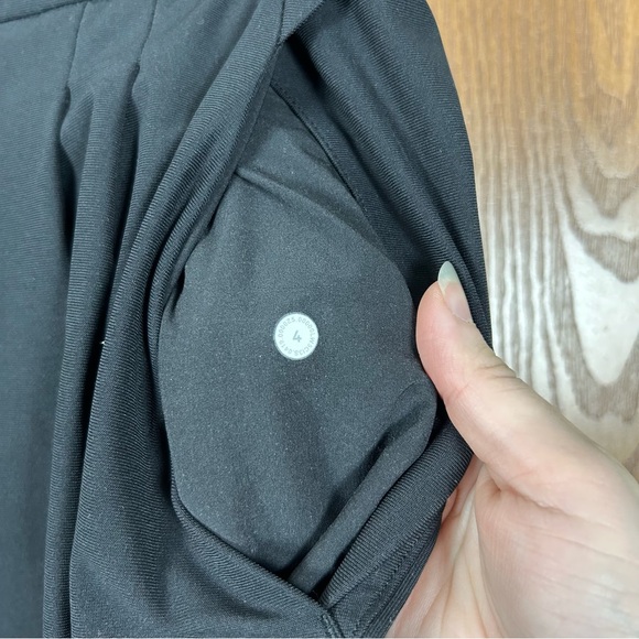 Lululemon Black Essential High Rise Trouser Pants Tapered Leg - Picture 4 of 8